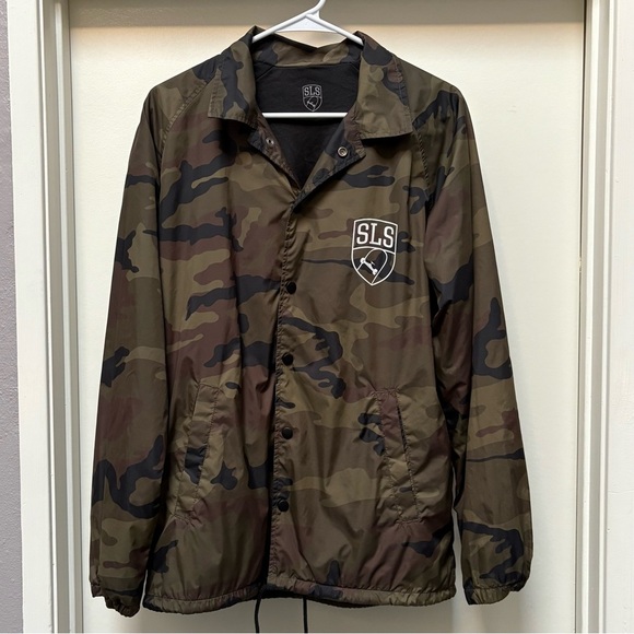 Street League Skateboarding Men's Camouflage Windbreaker Jacket Size Medium - Picture 3 of 6